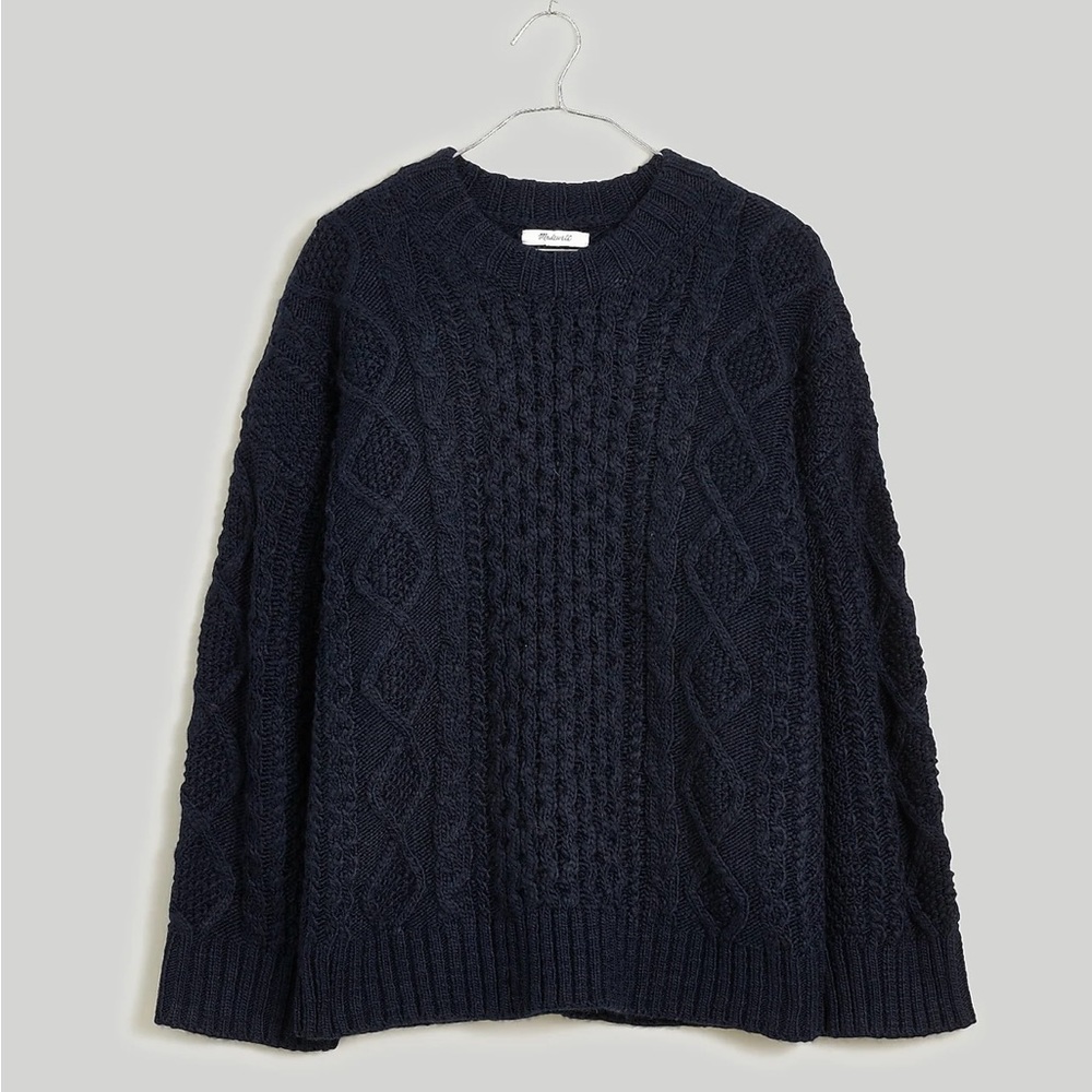 Cable-Knit Oversized Sweater